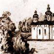 Horecea, mănăstirea, în 1832 – desen de I. Schubirsz