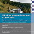 MRL vinde pensiune in Bucovina cu 968 Euro/luna