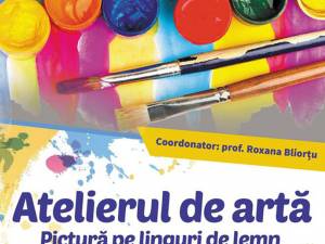 Atelierul de artă - Pictură pe linguri de lemn, astăzi, la Cărtureşti Suceava