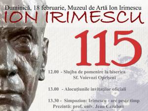 Evenimentul cultural “Ion Irimescu 115”