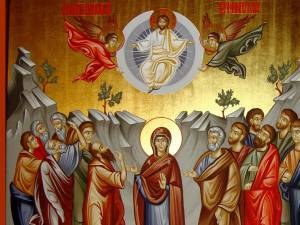 Înălţarea Domnului, în iconografia ortodoxă