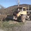 Autoutilitara de tip unimog a fost lovită de tren