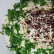 Salată de vinete ușoară,  cu susan și smântână