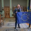 Directorul executiv BRCT Suceava, Cezar Grozavu împreună cu șeful Administrației Militare Regionale Cernăuți, Serghei Osachuk, în Ucraina