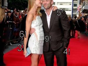 Limbajul nonverbal la Jason Statham și Rosie Huntington Whiteley