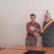 Dinu Dan Hostiuc, elev de 10 la Bac, premiat de primarul Dumitru Gulei