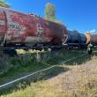 Patru vagoane încărcate cu kerosen au deraiat în Gara Dornești