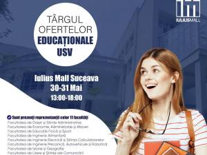 Mai multe facultăți de la USV își vor prezenta programele de studii, la Iulius Mall Suceava