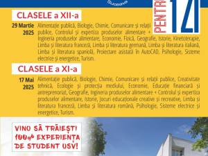 Înscrierile pentru elevii claselor a XII-a, la concursul „Student pentru o zi” 2025, se încheie la finalul săptămânii