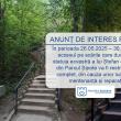 Acces restricționat pe scările către statuia lui Ștefan cel Mare de lângă Cetatea Sucevei, până la sfârșitul acestei luni