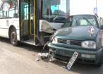 Autobuz TPL implicat într-un accident la Iulius Mall Suceava