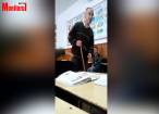 Elev fugărit cu mopul prin clasă de profesorul de franceză, la şcoala din Grămeşti